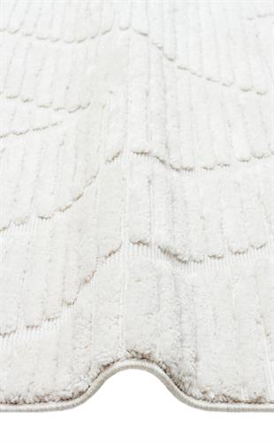 TERAZZO TRZ 08 WHITE  Hav Toz Vermez Yumuşak Dokulu Etnik Örgü Desenlere Sahip Modern İskindinav Halı