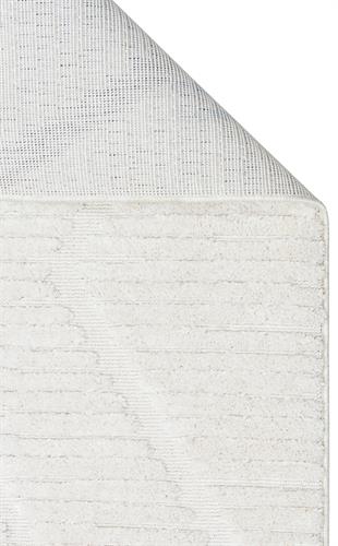 TERAZZO TRZ 08 WHITE  Hav Toz Vermez Yumuşak Dokulu Etnik Örgü Desenlere Sahip Modern İskindinav Halı