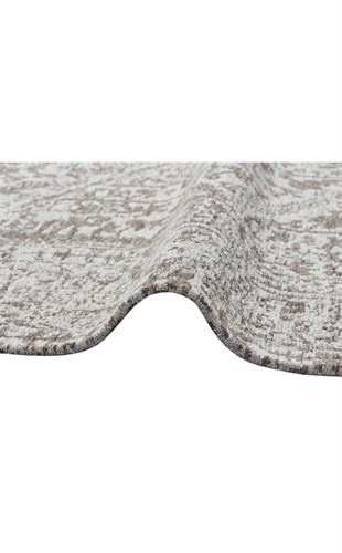 TOLEDO TD 01 GREY  Hav Toz Vermez Antibakteriyel Vintage Desenli Yıkanabilir İnce Dokuma Halı
