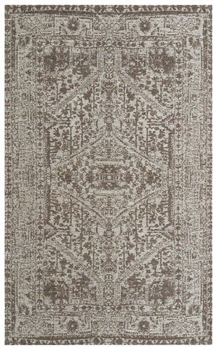 TOLEDO TD 01 GREY  Hav Toz Vermez Antibakteriyel Vintage Desenli Yıkanabilir İnce Dokuma Halı