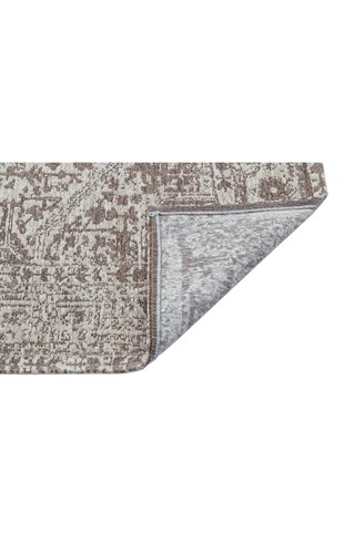 TOLEDO TD 01 GREY  Hav Toz Vermez Antibakteriyel Vintage Desenli Yıkanabilir İnce Dokuma Halı