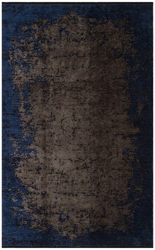 TRIBAL XW TRB 04 GREY NAVY XW  Yıkanabilir Vintage Desenli Modern İnce Dokuma Halı