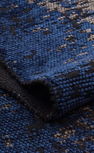 TRIBAL XW TRB 04 GREY NAVY XW  Yıkanabilir Vintage Desenli Modern İnce Dokuma Halı