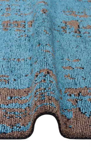 TRIBAL XW TRB 08 GREY MARINE XW  Yıkanabilir Vintage Desenli Modern İnce Dokuma Halı