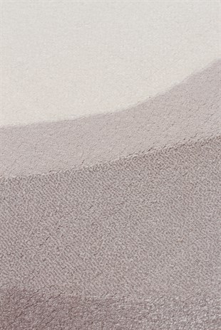 UTOPIA UTP 01 CREAM BLACK Q  Amorf Tasarımlı Modern Viskon Halı