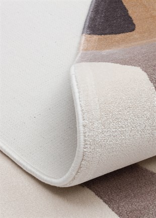 UTOPIA UTP 06 CREAM GREY  Amorf Tasarımlı Modern Viskon Halı