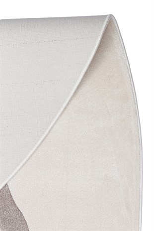 UTOPIA UTP 06 CREAM GREY  Amorf Tasarımlı Modern Viskon Halı