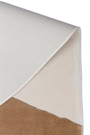 UTOPIA UTP 08 CREAM BLACK  Amorf Tasarımlı Modern Viskon Halı
