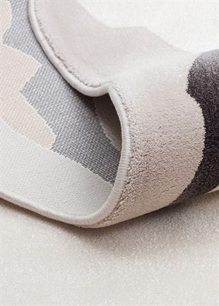 UTOPIA UTP 10 CREAM GOLD  Amorf Tasarımlı Modern Viskon Halı