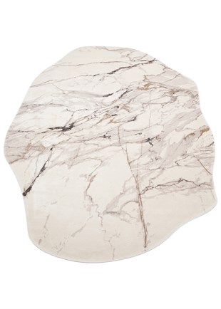 UTOPIA UTP 12 CREAM GREY  Amorf Tasarımlı Modern Viskon Halı