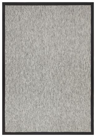 VENTURA SISAL VNT 2704 GREY BRD BLACK  İç ve Dış Mekan Kullanımına Uygun Hav Vermeyen Kolay Temizlenebilir Sisal Görünümlü Halı