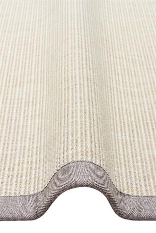 VENTURA SISAL VNT 2706 CREAM BRD GREY  İç ve Dış Mekan Kullanımına Uygun Hav Vermeyen Kolay Temizlenebilir Sisal Görünümlü Halı