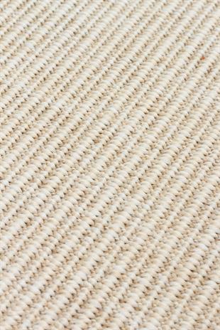 VENTURA SISAL VNT 2706 CREAM BRD GREY  İç ve Dış Mekan Kullanımına Uygun Hav Vermeyen Kolay Temizlenebilir Sisal Görünümlü Halı