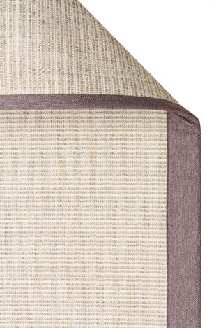 VENTURA SISAL VNT 2706 CREAM BRD MOUSE  İç ve Dış Mekan Kullanımına Uygun Hav Vermeyen Kolay Temizlenebilir Sisal Görünümlü Halı