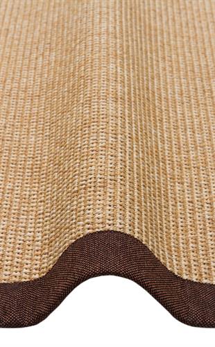 VENTURA VNT 2702 GOLD BRD BROWN MIX  İç ve Dış Mekan Kullanımına Uygun Hav Vermeyen Kolay Temizlenebilir Sisal Görünümlü Halı