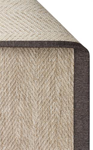 VENTURA VNT 2704 L.BEIGE BRD DARK MIX  İç ve Dış Mekan Kullanımına Uygun Hav Vermeyen Kolay Temizlenebilir Sisal Görünümlü Halı