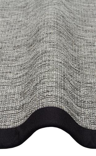 VENTURA VNT 2705 GREY BRD BLACK  İç ve Dış Mekan Kullanımına Uygun Hav Vermeyen Kolay Temizlenebilir Sisal Görünümlü Halı