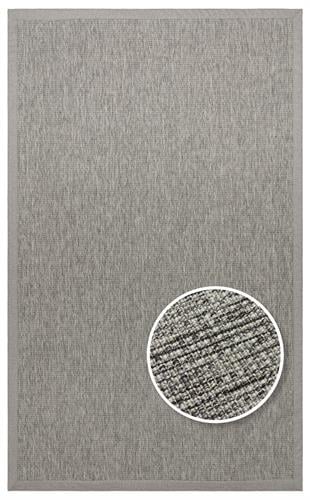 VENTURA VNT 2705 GREY BRD GREY  İç ve Dış Mekan Kullanımına Uygun Hav Vermeyen Kolay Temizlenebilir Sisal Görünümlü Halı