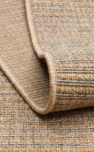 VENTURA XW VNT 01 NATURAL BLUE XW  İç ve Dış Mekan Kullanımına Uygun Hav Vermeyen Kolay Temizlenebilir Sisal Görünümlü Halı