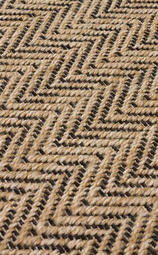 VENTURA XW VNT 02 NATURAL BLACK XW  İç ve Dış Mekan Kullanımına Uygun Hav Vermeyen Kolay Temizlenebilir Sisal Görünümlü Halı