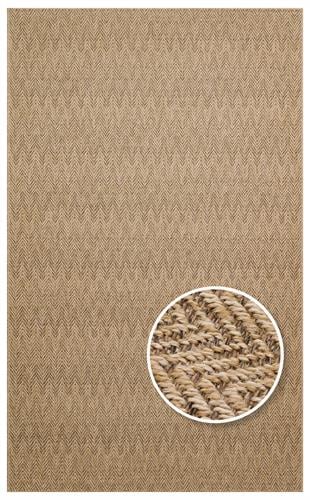 VENTURA XW VNT 02 NATURAL MOCHA XW  İç ve Dış Mekan Kullanımına Uygun Hav Vermeyen Kolay Temizlenebilir Sisal Görünümlü Halı