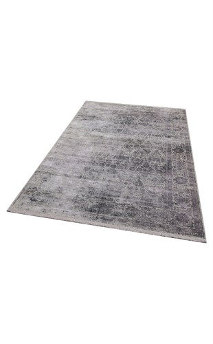 VERONA DYED VRD 01 DARK GREY  Overdyed Yumuşak İpeksi Tuşeli Yüksek Alçak Oymalı Modern İnce Makine Halısı