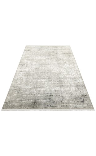 VERONA DYED VRD 01 SILVER  Overdyed Yumuşak İpeksi Tuşeli Yüksek Alçak Oymalı Modern İnce Makine Halısı