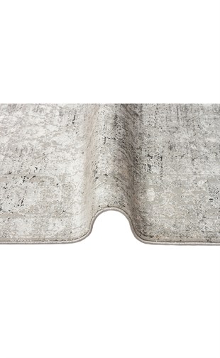 VERONA DYED VRD 01 SILVER  Overdyed Yumuşak İpeksi Tuşeli Yüksek Alçak Oymalı Modern İnce Makine Halısı