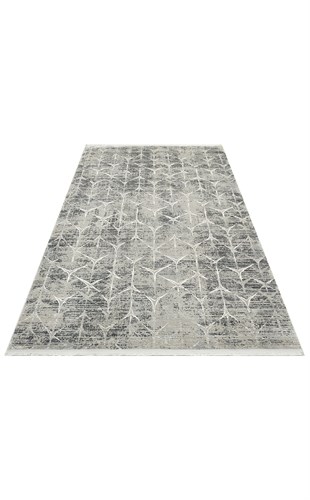 VERONA DYED VRD 06 GREY NATURAL  Overdyed Yumuşak İpeksi Tuşeli Yüksek Alçak Oymalı Modern İnce Makine Halısı