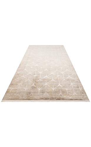 VERONA DYED VRD 06 LATTE BEIGE  Overdyed Yumuşak İpeksi Tuşeli Yüksek Alçak Oymalı Modern İnce Makine Halısı