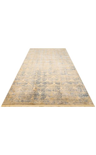 VERONA DYED VRD 06 MARINE GOLD  Overdyed Yumuşak İpeksi Tuşeli Yüksek Alçak Oymalı Modern İnce Makine Halısı