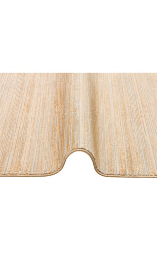 VERONA DYED VRD PLAIN GOLD  Overdyed Kolay Kullanımlı Yumuşak İpeksi Tuşeli Yüksek Alçak Oymalı Modern İnce Makine Halısı