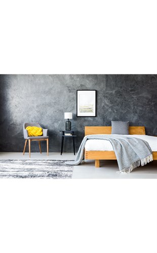 VERONA VR 02 CREAM GREY XW  Kolay Kullanımlı Yumuşak İpeksi Tuşeli Yüksek Alçak Oymalı Modern İnce Makine Halısı