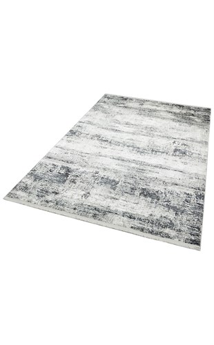 VERONA VR 02 CREAM GREY XW  Kolay Kullanımlı Yumuşak İpeksi Tuşeli Yüksek Alçak Oymalı Modern İnce Makine Halısı