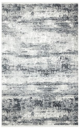 VERONA VR 02 CREAM GREY XW V1  Yumuşak İpeksi Tuşeli Yüksek Alçak Oymalı Modern İnce Makine Halısı