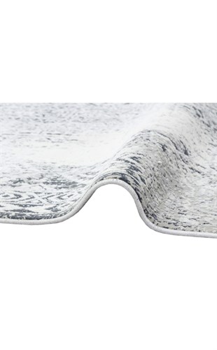VERONA VR 08 GREY BLACK XW  Yumuşak İpeksi Tuşeli Yüksek Alçak Oymalı Modern İnce Makine Halısı