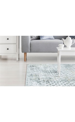 VERONA VR 10 CREAM GREY XW  Yumuşak İpeksi Tuşeli Yüksek Alçak Oymalı Modern İnce Makine Halısı