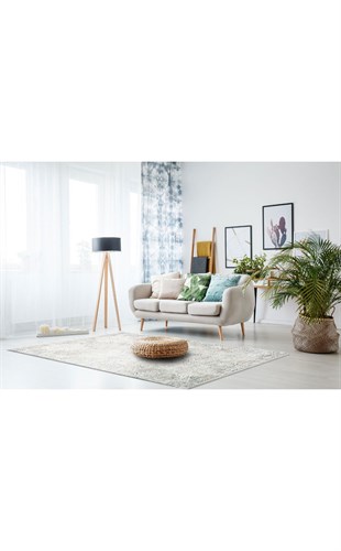 VERONA VR 13 BLUE VIZON XW  Yumuşak İpeksi Tuşeli Yüksek Alçak Oymalı Modern İnce Makine Halısı