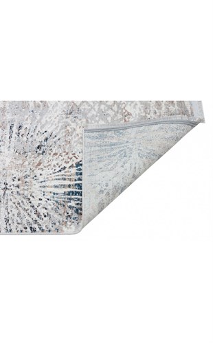 VERONA VR 13 BLUE VIZON XW  Yumuşak İpeksi Tuşeli Yüksek Alçak Oymalı Modern İnce Makine Halısı