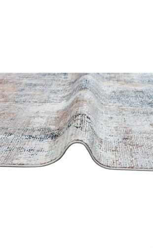 VERONA VR 14 BLUE VIZON XW  Yumuşak İpeksi Tuşeli Yüksek Alçak Oymalı Modern İnce Makine Halısı