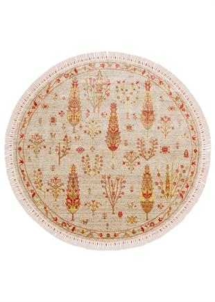 ZARA ZR 08 BEIGE AUTUMN Q Otantik Desenli Özel Hav Vermeyen ve Kolay Temizlenebilir Bambu Viskonu Kullanılarak El Emeği ile Özel Tezgahlarda Üretilen Modern Uşak Halısı 