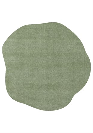 ZEN AMORF 04 GREEN  Hav Toz Vermez Yumuşak Tuşeli Zarif Makine Halısı