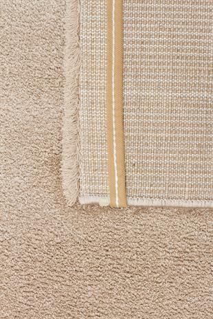 ZEN ZEN 01 BEIGE  Hav Toz Vermez Yumuşak Tuşeli Zarif Makine Halısı