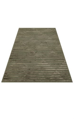 ZENITH DYED ZNT 02 GREEN DYED  Yüksek Alçak Dokulu Naturel Yün ve Viskon Modern Dokuma Halı