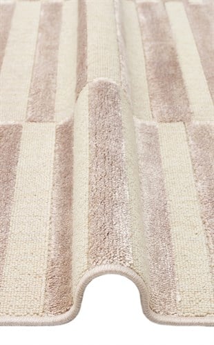 ZENITH DYED ZNT 03 BEIGE DYED  Yüksek Alçak Dokulu Naturel Yün ve Viskon Modern Dokuma Halı
