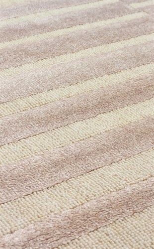 ZENITH DYED ZNT 03 BEIGE DYED  Yüksek Alçak Dokulu Naturel Yün ve Viskon Modern Dokuma Halı