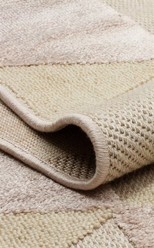 ZENITH DYED ZNT 05 BEIGE DYED  Yüksek Alçak Dokulu Naturel Yün ve Viskon Modern Dokuma Halı