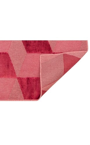 ZENITH DYED ZNT 05 BURGUNDY DYED  Yüksek Alçak Dokulu Naturel Yün ve Viskon Modern Dokuma Halı