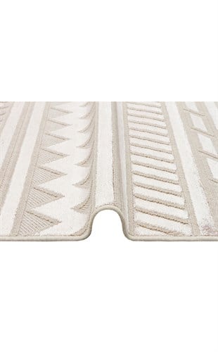 ZENITH DYED ZNT 06 BEIGE DYED  Yüksek Alçak Dokulu Naturel Yün ve Viskon Modern Dokuma Halı