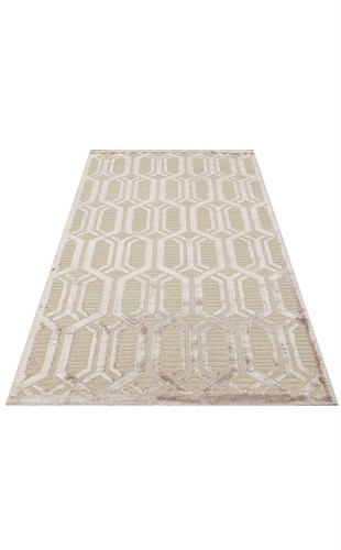 ZENITH DYED ZNT 07 BEIGE DYED  Yüksek Alçak Dokulu Naturel Yün ve Viskon Modern Dokuma Halı
